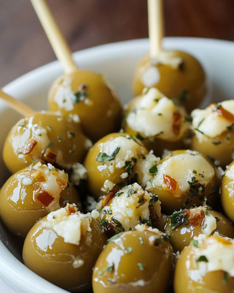 Stuffed Olives with Garlic and Herb Cheese 2 Design sans titre 2025 01 31T230622.282