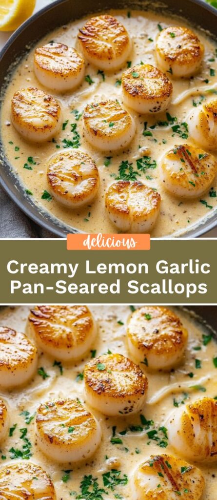 Creamy Lemon Garlic Pan-Seared Scallops 4 50krecipes.com 2025 05 13T234650.953