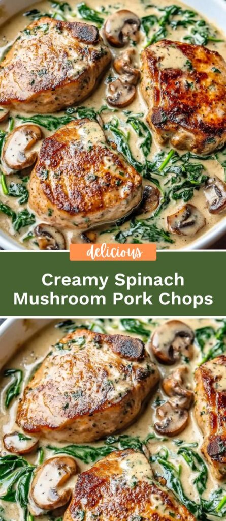 Creamy Spinach Mushroom Pork Chops 4 50krecipes.com 2025 05 27T233706.517