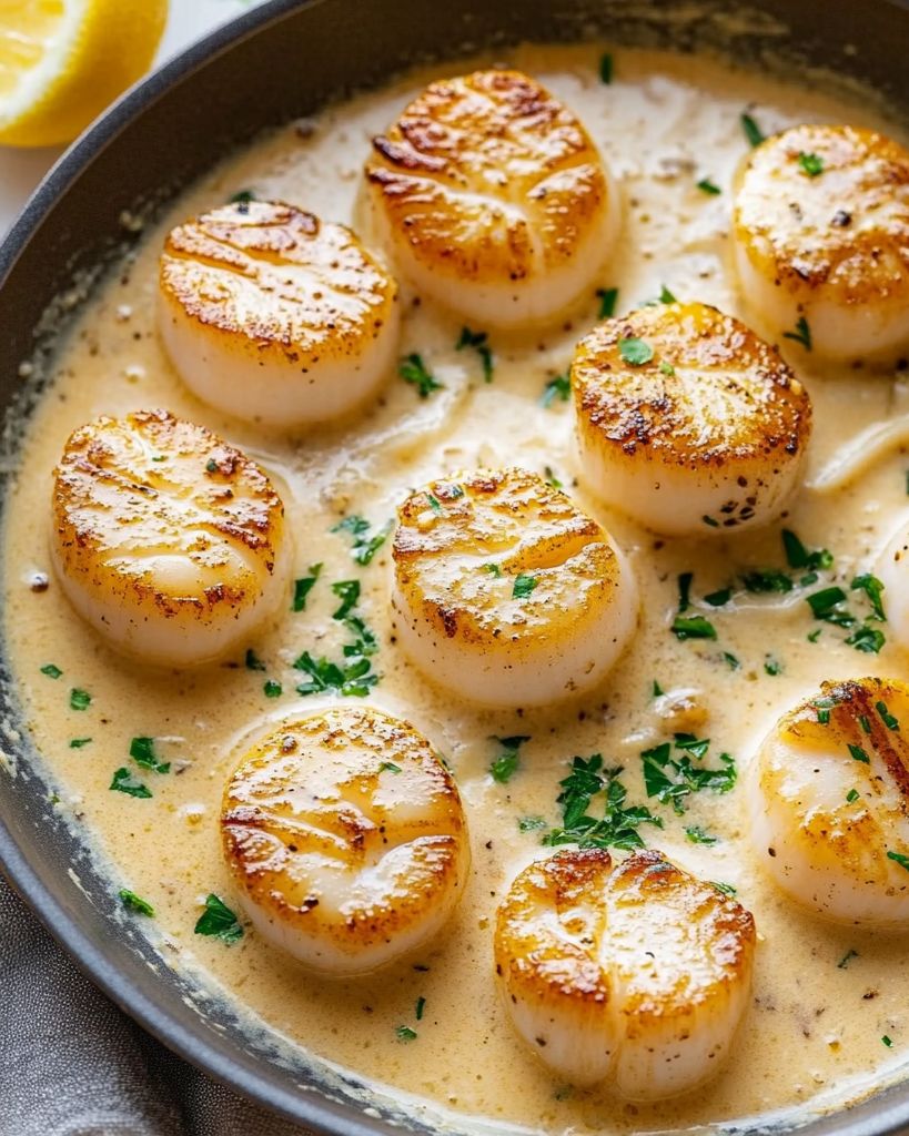 Creamy Lemon Garlic Pan-Seared Scallops 1 Design sans titre 2025 05 13T234551.680