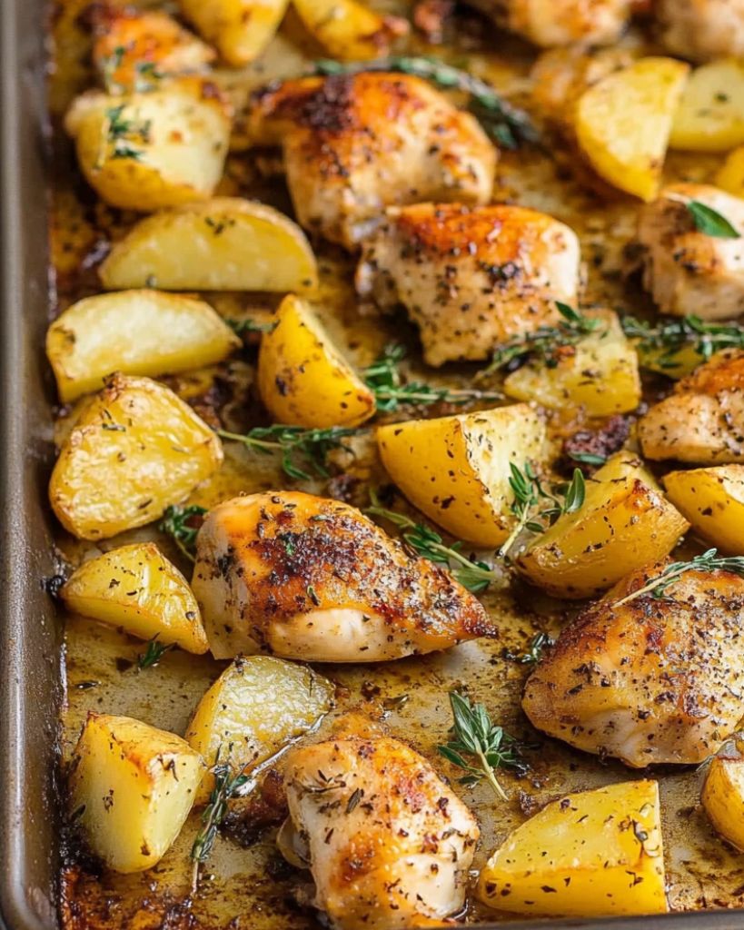 Sheet Pan Baked Chicken and Potatoes Recipe 1 Design sans titre 2025 05 17T214128.536