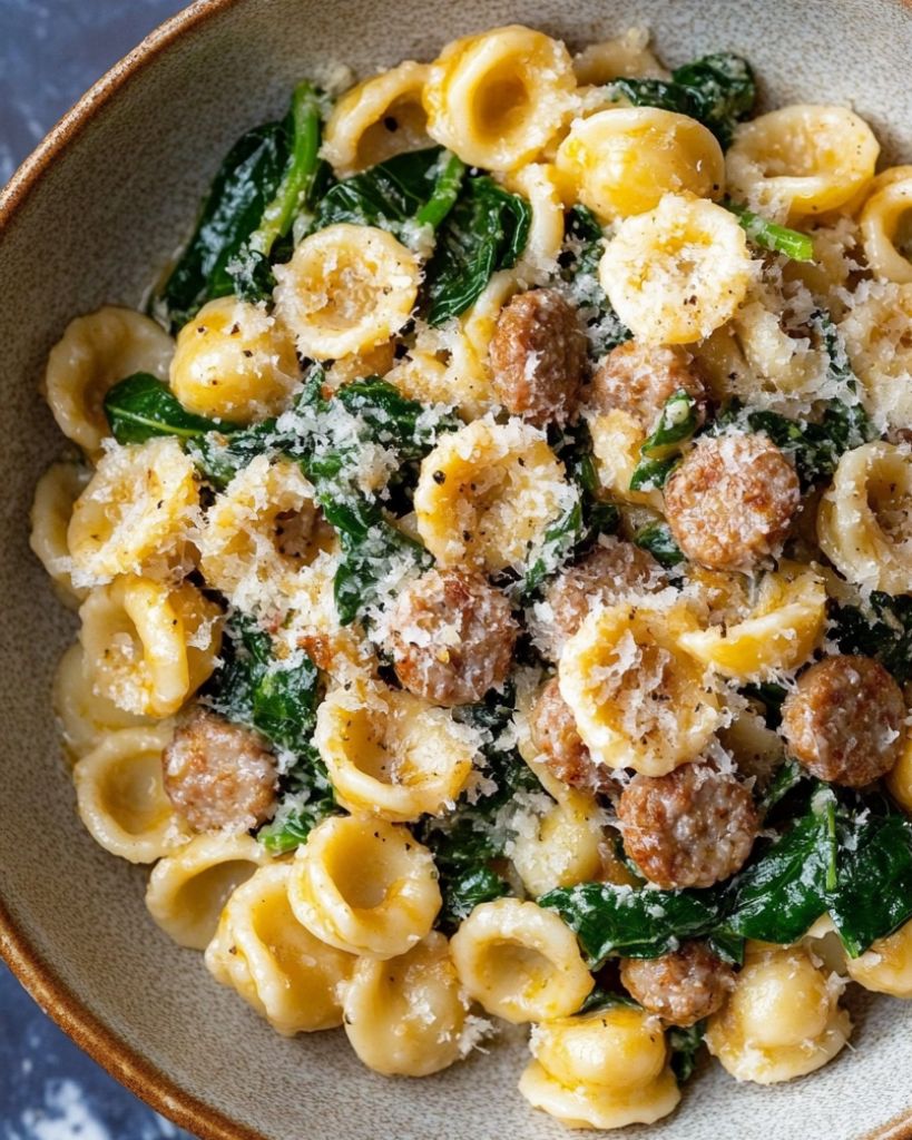 Orecchiette with Sausage and Spinach 1 Design sans titre 2025 05 20T204213.496
