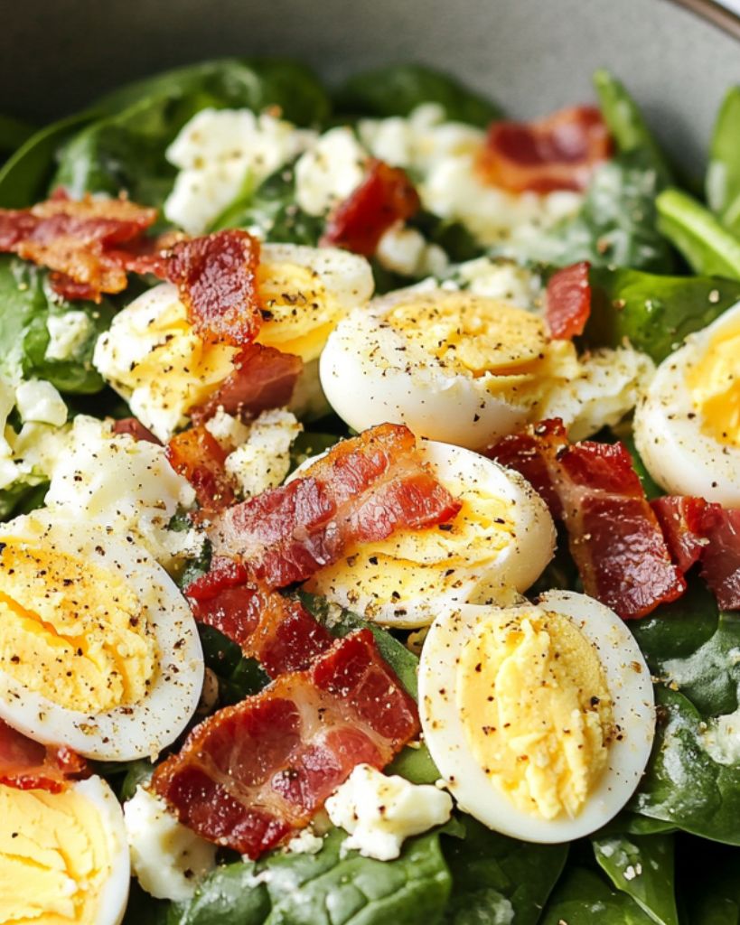 Spinach Salad with Bacon and Eggs 2 Design sans titre 2025 05 24T220452.042