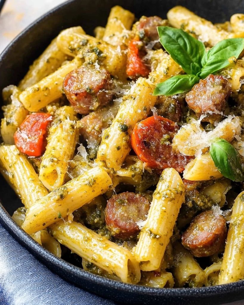 Sausage Pesto Pasta Recipe 1 Design sans titre 2025 06 01T195858.285