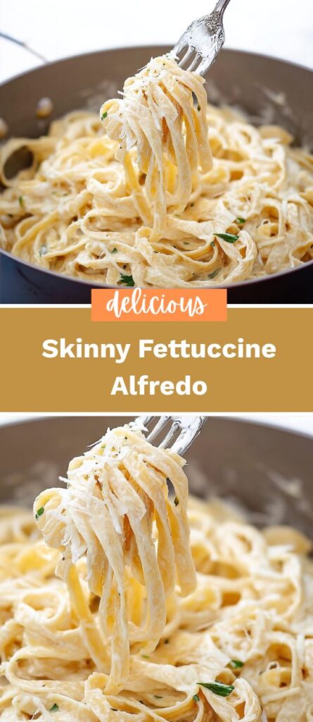 Skinny Fettuccine Alfredo 4 50krecipes.com 60