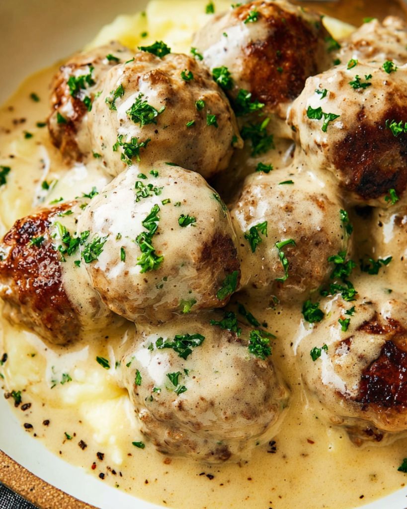 Swedish Meatballs with Creamy Gravy 1 Design sans titre 2025 07 20T232627.319