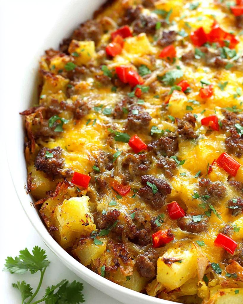 Easy Breakfast Casserole with Sausage, Hash Browns, and Eggs 1 Design sans titre 2025 08 05T231438.799