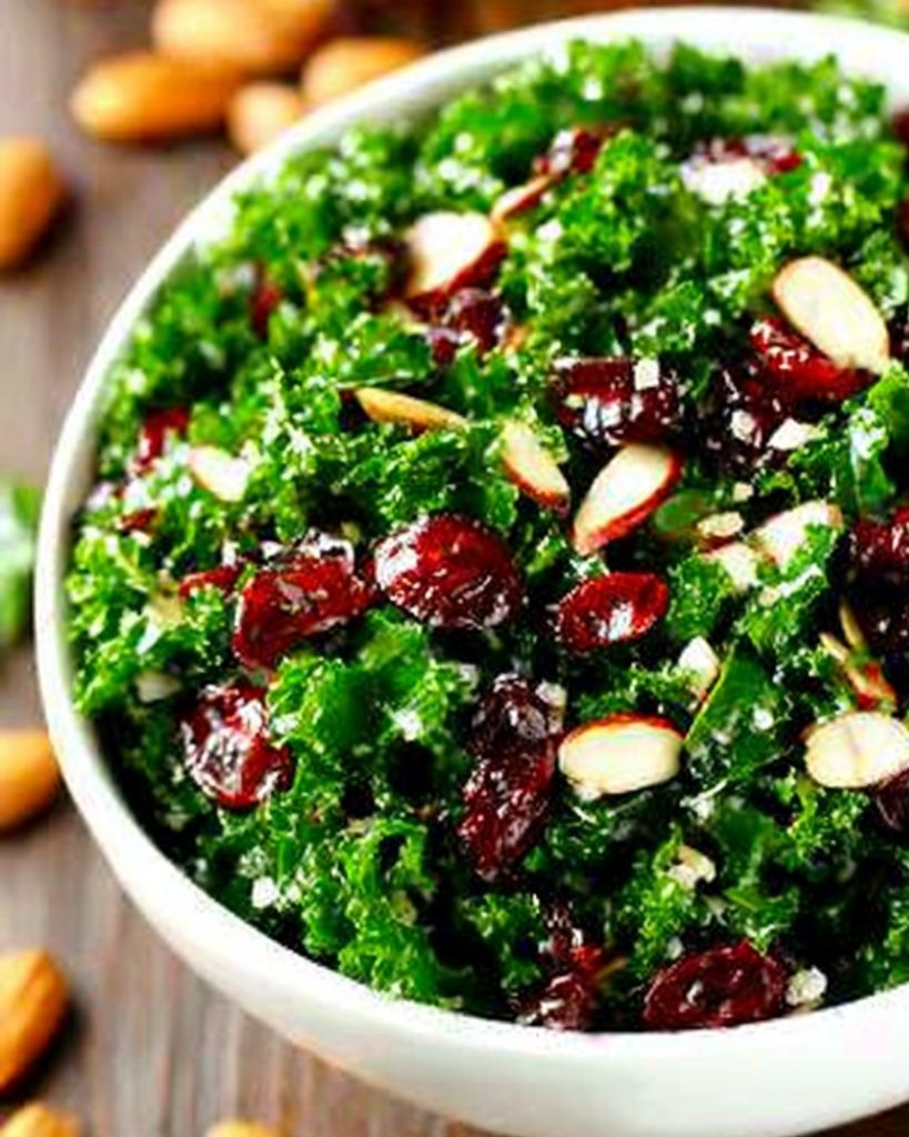 Kale Salad with Warm Cranberry Almond Vinaigrette 1 Design sans titre 2025 08 18T003224.564