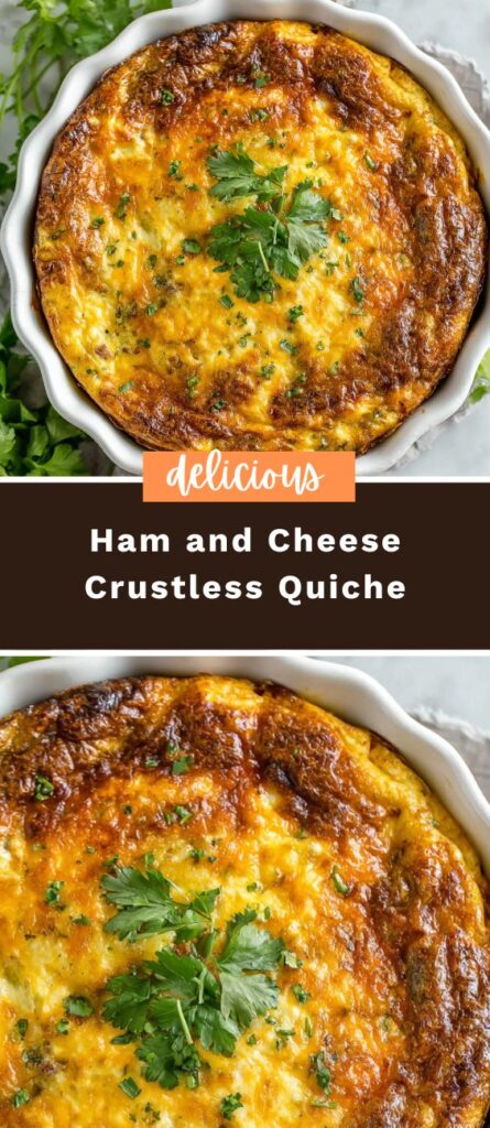 Ham and Cheese Crustless Quiche 4 50krecipes.com 57