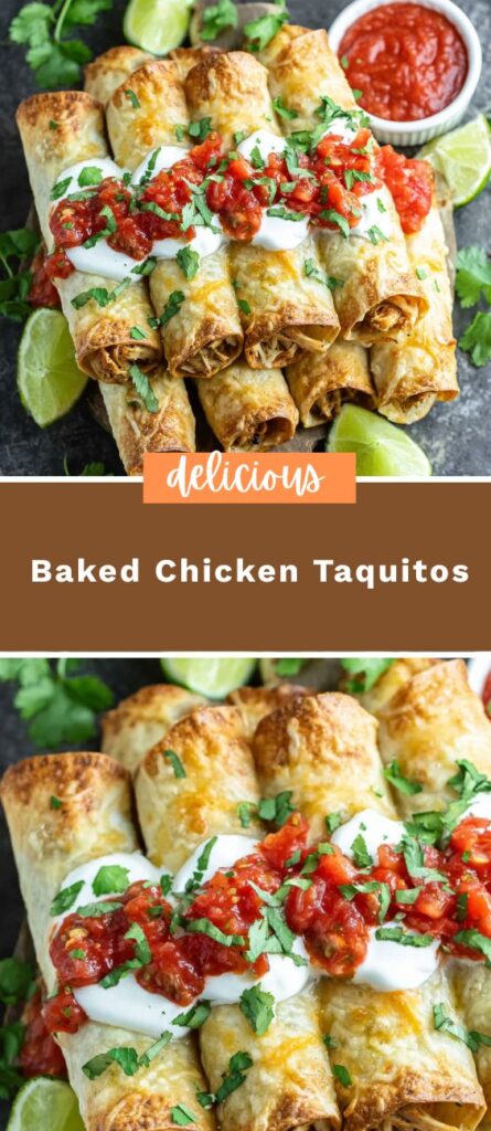 Baked Chicken Taquitos 4 50krecipes.com 90