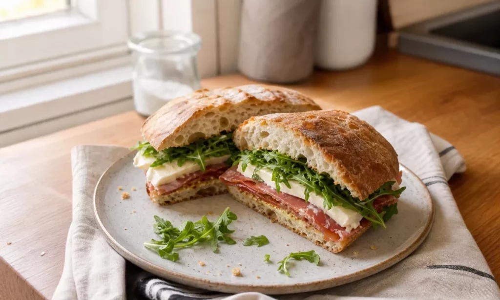 This Brie and Prosciutto Sandwich Tastes Like Something From a European Café 1 Picnic Style Brie and Prosciutto Sandwich