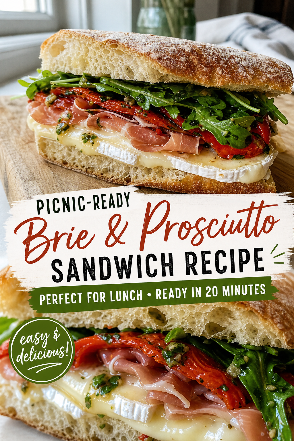 This Brie and Prosciutto Sandwich Tastes Like Something From a European Café — Pinterest pin