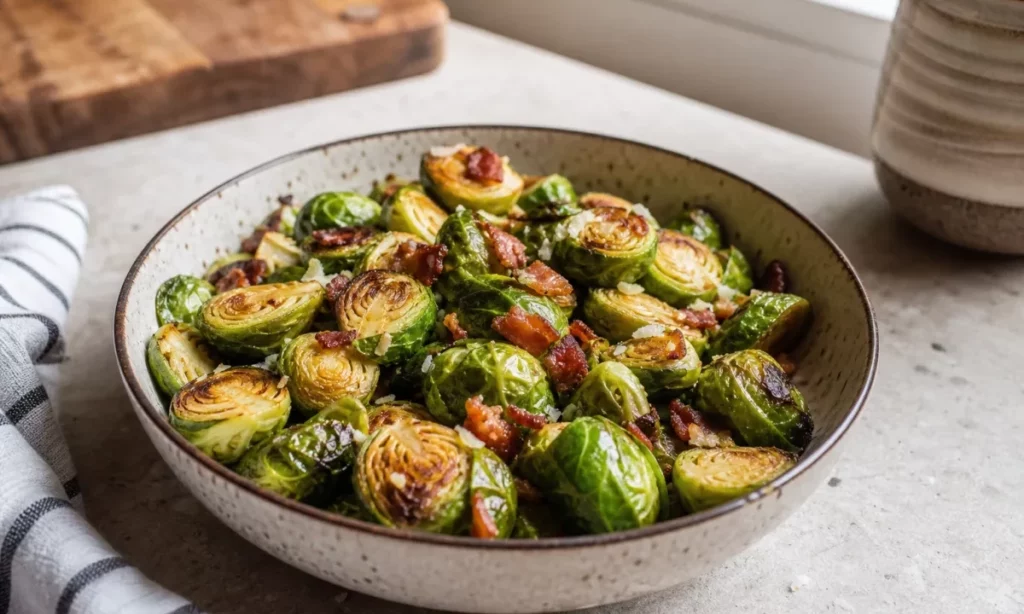 This Air Fryer Brussels Sprouts Recipe Tastes Like a Restaurant Dinner 1 Air Fryer Brussels Sprouts Recipe