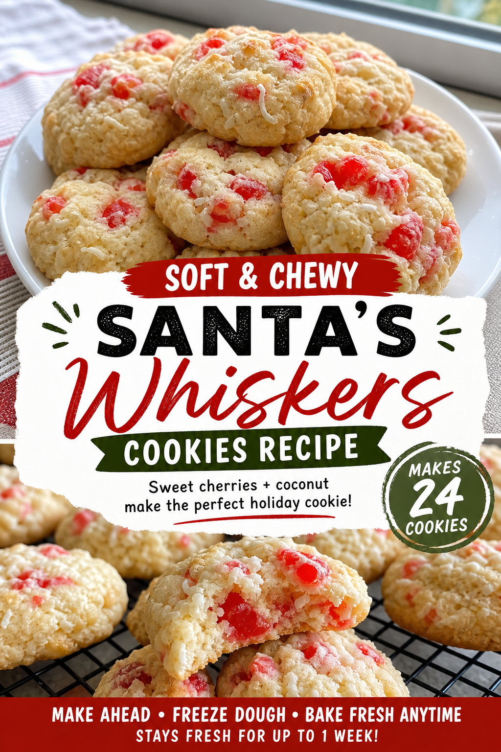 These Santa’s Whiskers Cookies Taste Like Christmas Morning — Pinterest pin