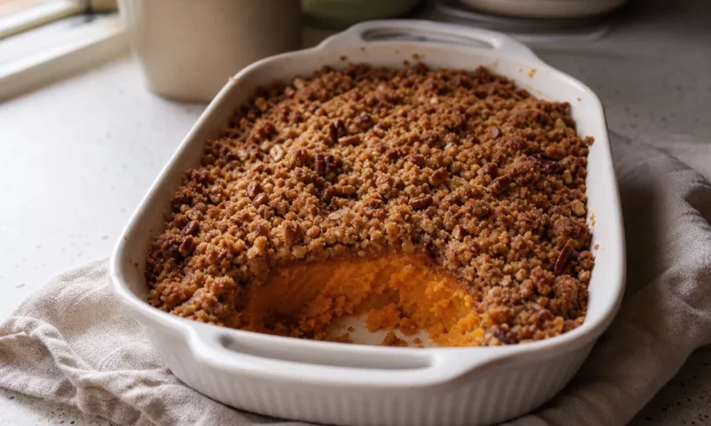 This Sweet Potato Casserole Tastes Like a Restaurant Dinner 1 Sweet Potato Casserole
