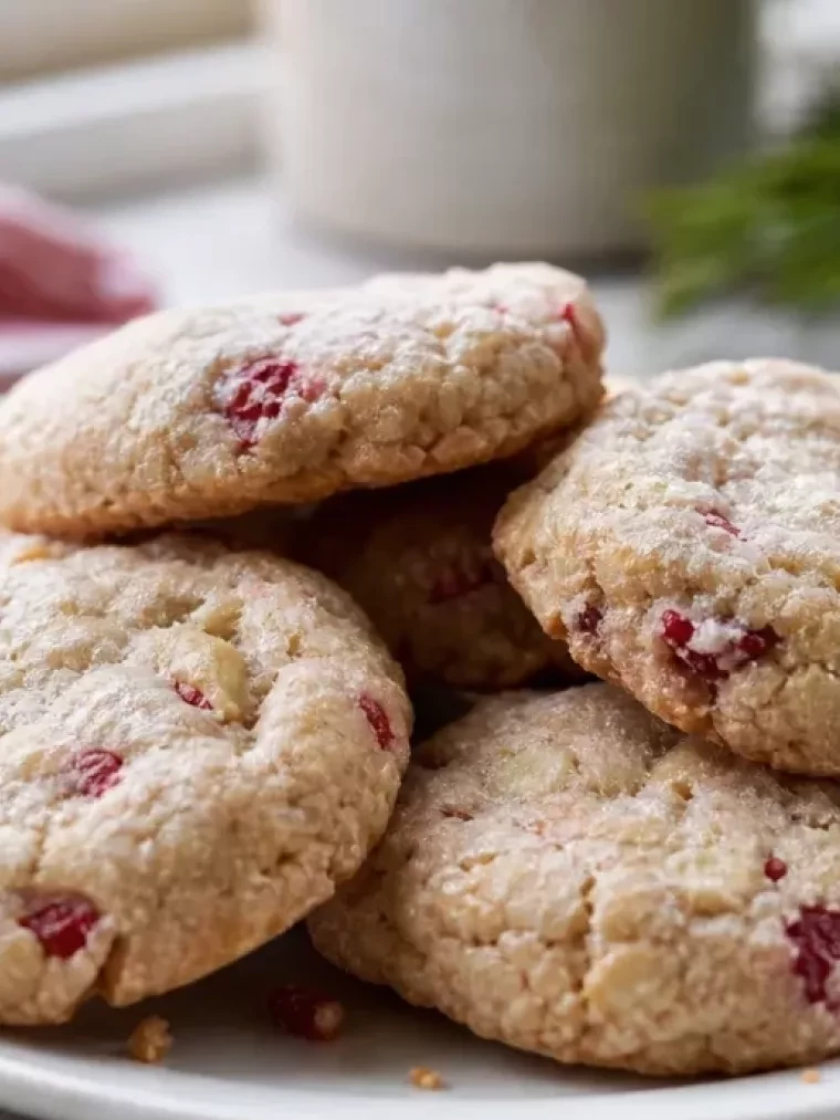 These Santa's Whiskers Cookies Taste Like Christmas Morning 2 Santa's Whiskers Cookies served on a plate and ready to eat