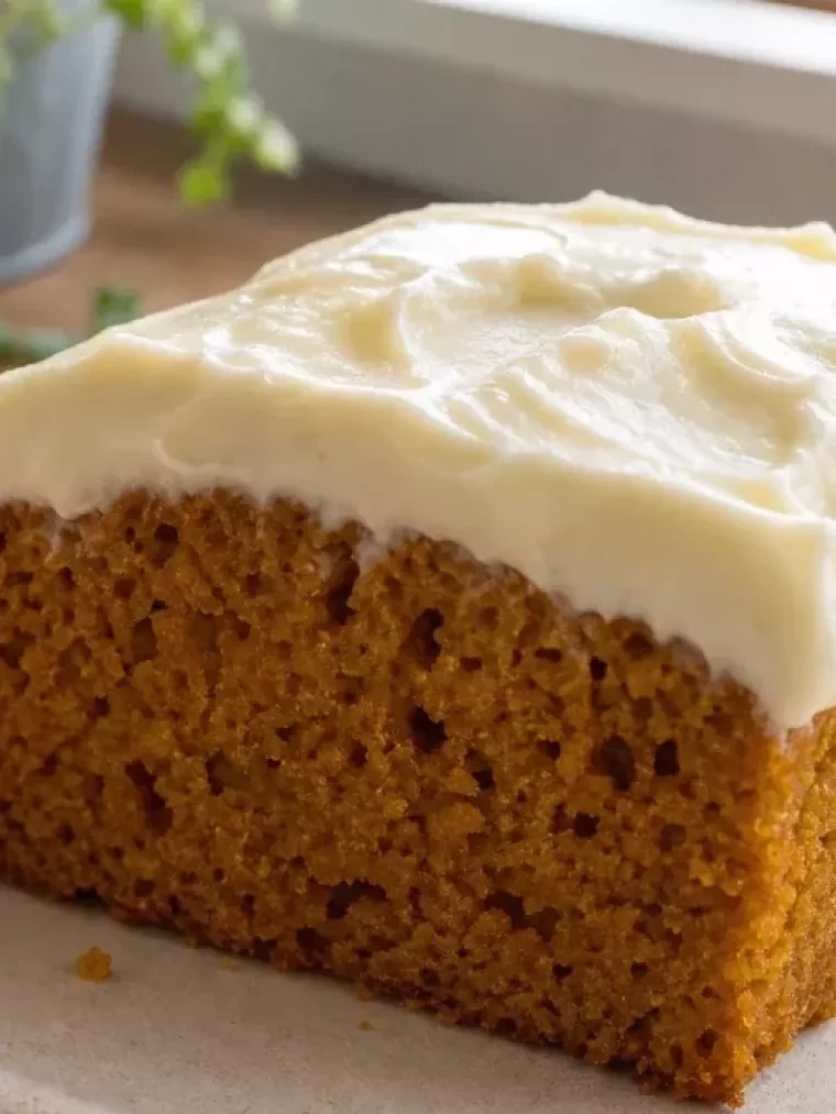 This Easy Pumpkin Cake Recipe Is Moist, Tender, and Ready in Under an Hour 2 Easy Pumpkin Cake Recipe served on a plate and ready to eat