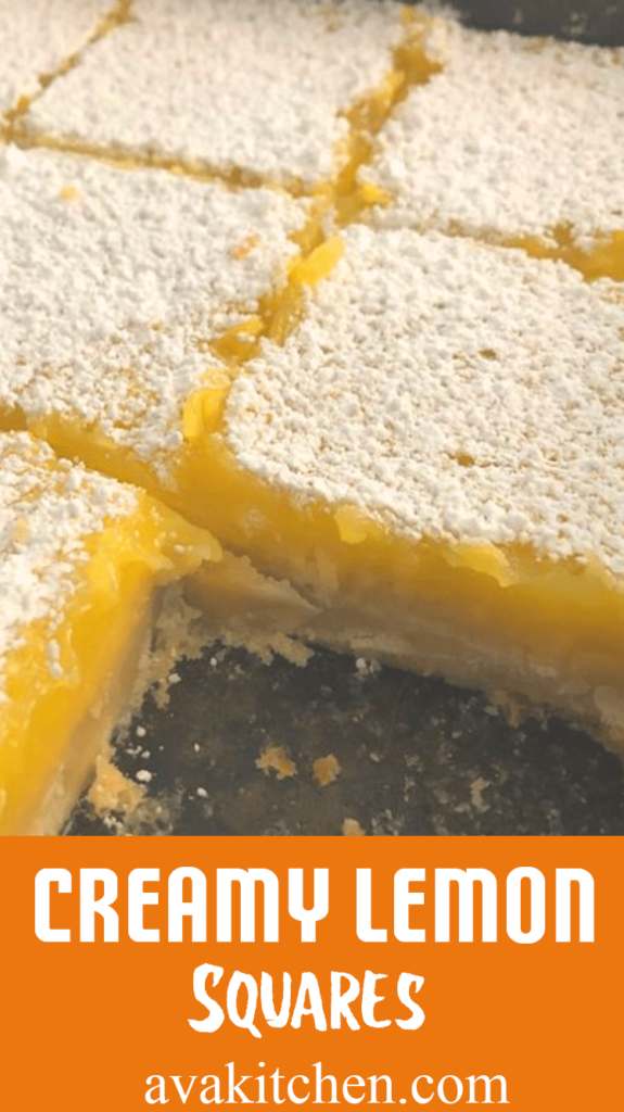 Creamy Lemon Squares min