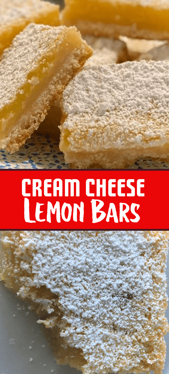 Cream Cheese Lemon Bars Easy Dessert