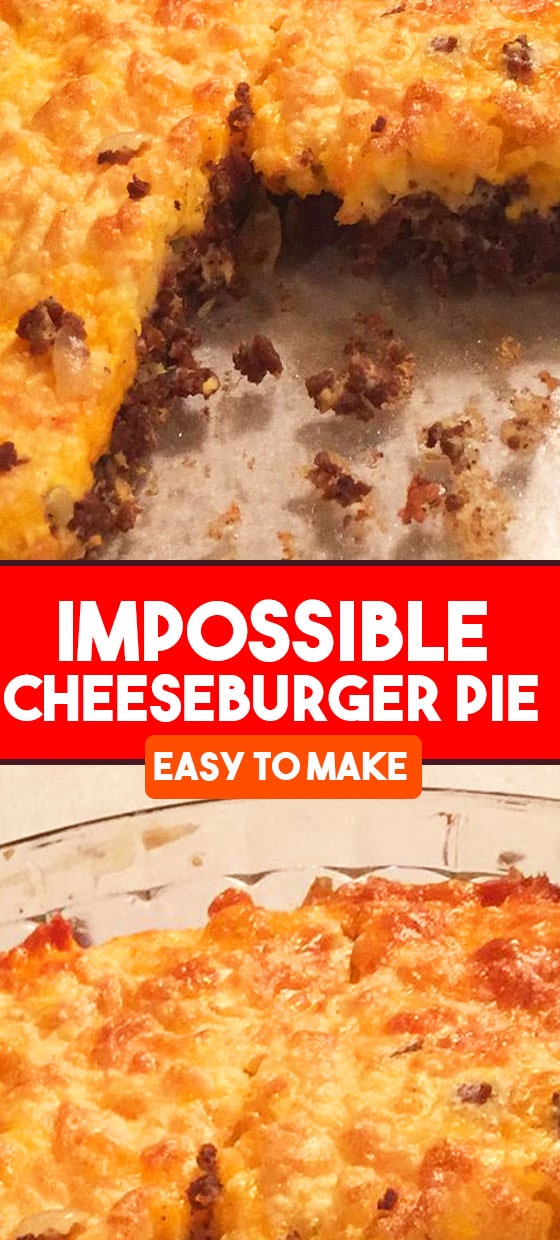 Impossible Cheeseburger Pie Recipe