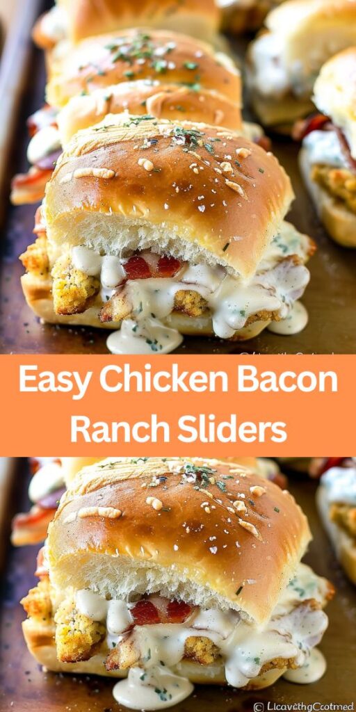 Chicken Bacon Ranch Sliders