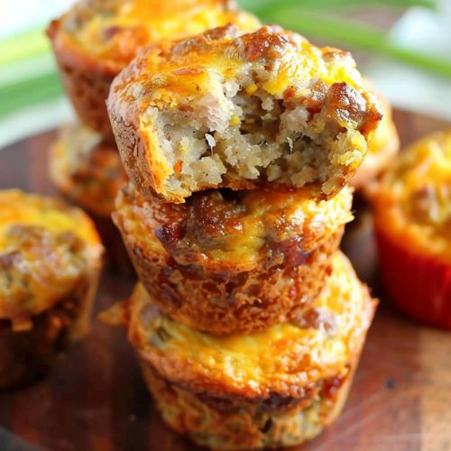 Sausage Breakfast Muffins (4-ingredients)