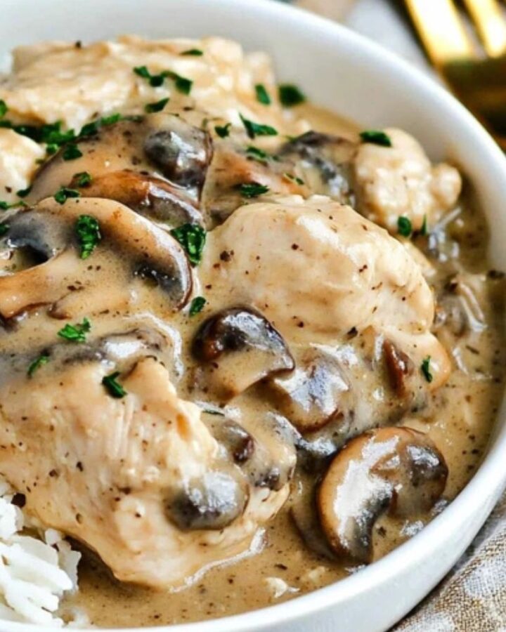 Crockpot Chicken Cream of Mushroom