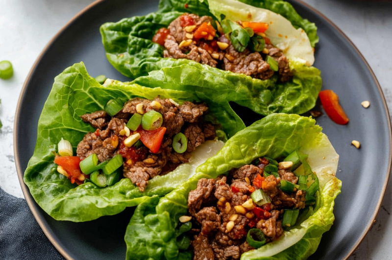Beef Lettuce Wraps Recipe