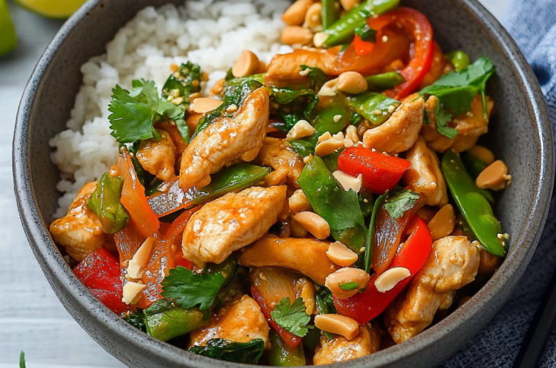 Thai Peanut Chicken Stir Fry