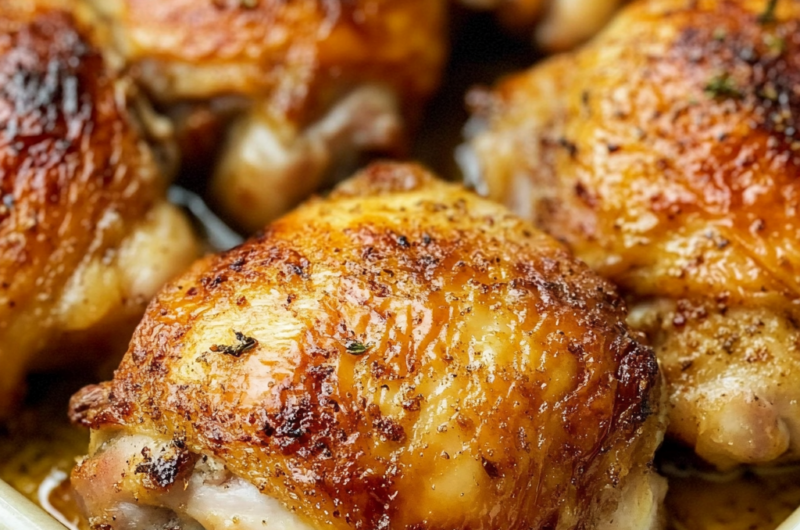 Easy Baked Chicken Thighs