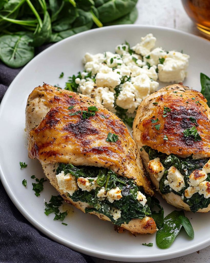 Spinach and Feta Stuffed Chicken Breast Recipe 1 Design sans titre 2025 04 15T220329.185