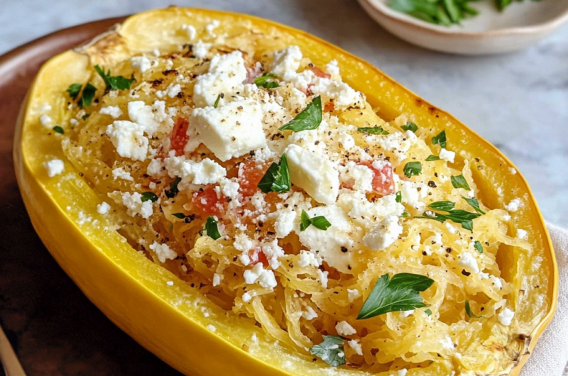 Feta Spaghetti Squash Recipe
