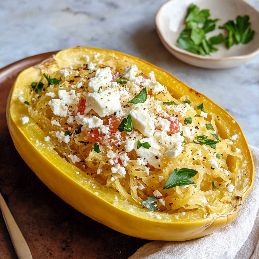 Feta Spaghetti Squash Recipe