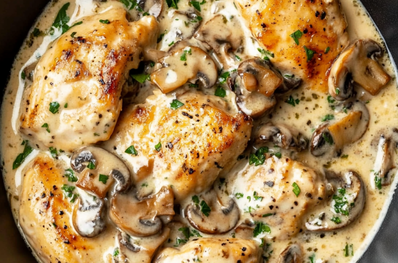 Creamy Mushroom Chicken Recipe