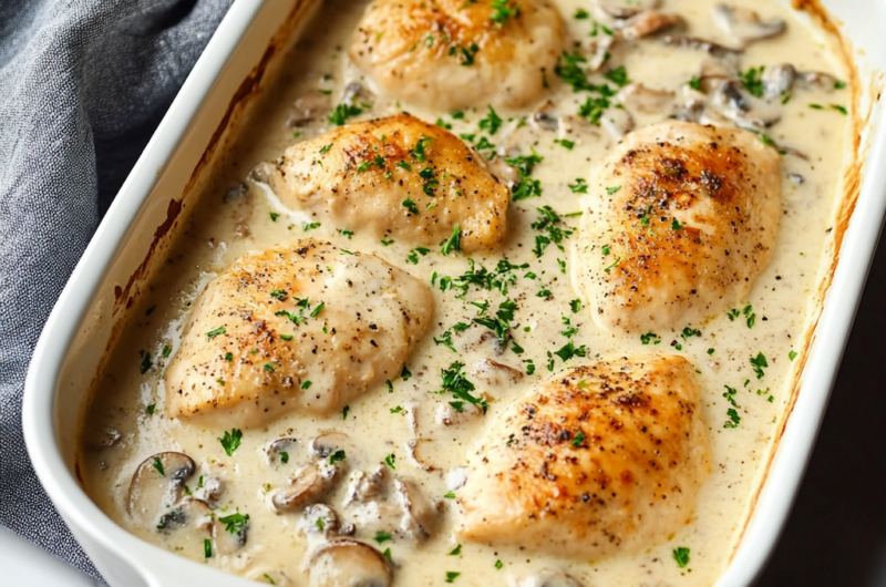 Cream of Mushroom Soup Chicken Bake