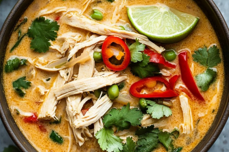 Easy Thai Chicken Curry Soup