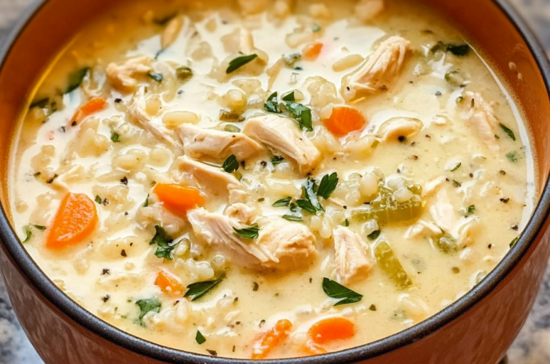 Creamy Chicken and Rice Soup Recipe