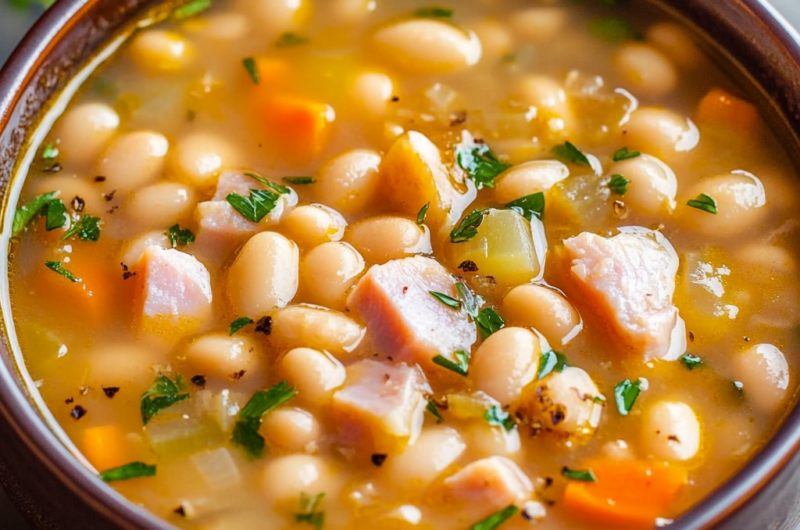 Easy Ham and Bean Soup