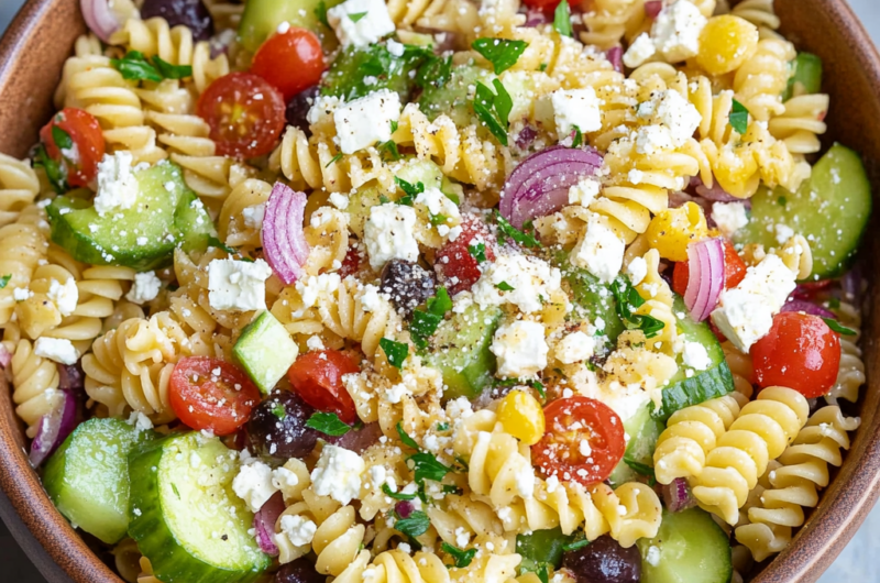 Greek Pasta Salad Recipe