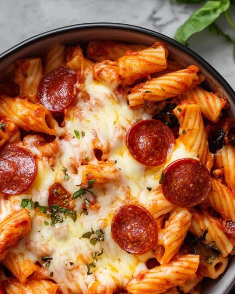 Super Easy Pizza Pasta Bake Recipe 2 Design sans titre 2025 05 12T225215.684