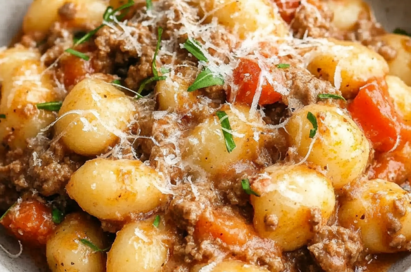 Ground Beef Gnocchi Recipe