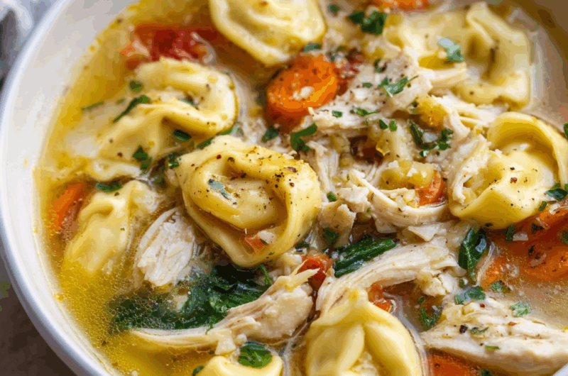 Instant Pot Chicken Tortellini Soup