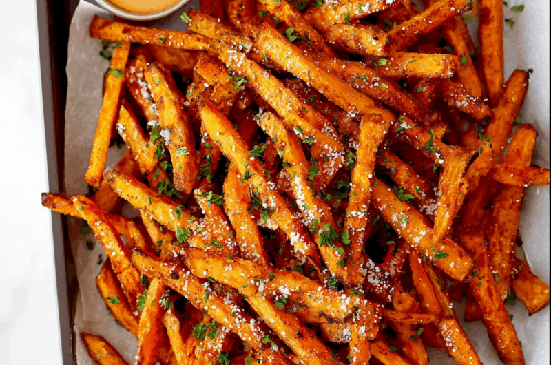 The BEST Baked Sweet Potato Fries
