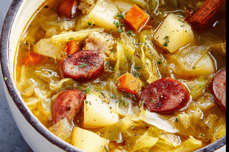 Cabbage, Sausage, and Potato Soup