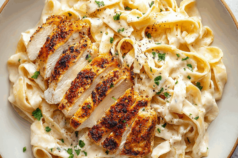 Creamy Fettuccine Alfredo (with Optional Pan-Seared Chicken)