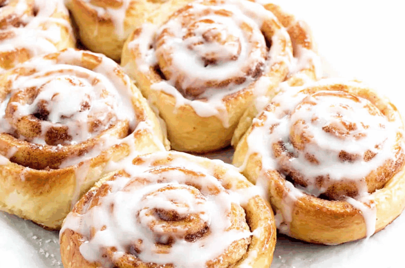 Quick Puff Pastry Cinnamon Rolls