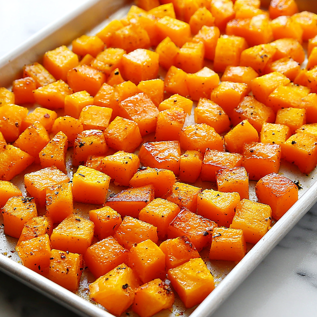 Roasted Butternut Squash Cubes Or Halves