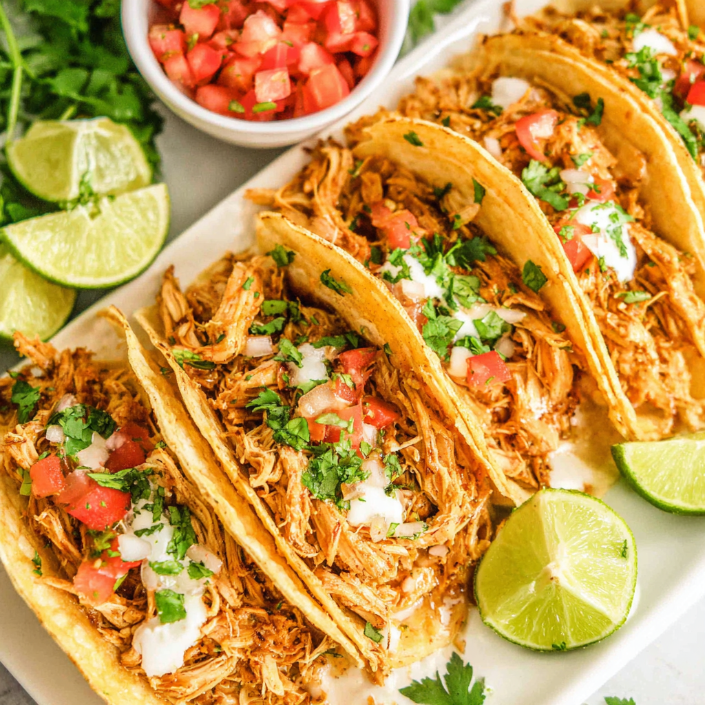 Shredded Chicken Tacos