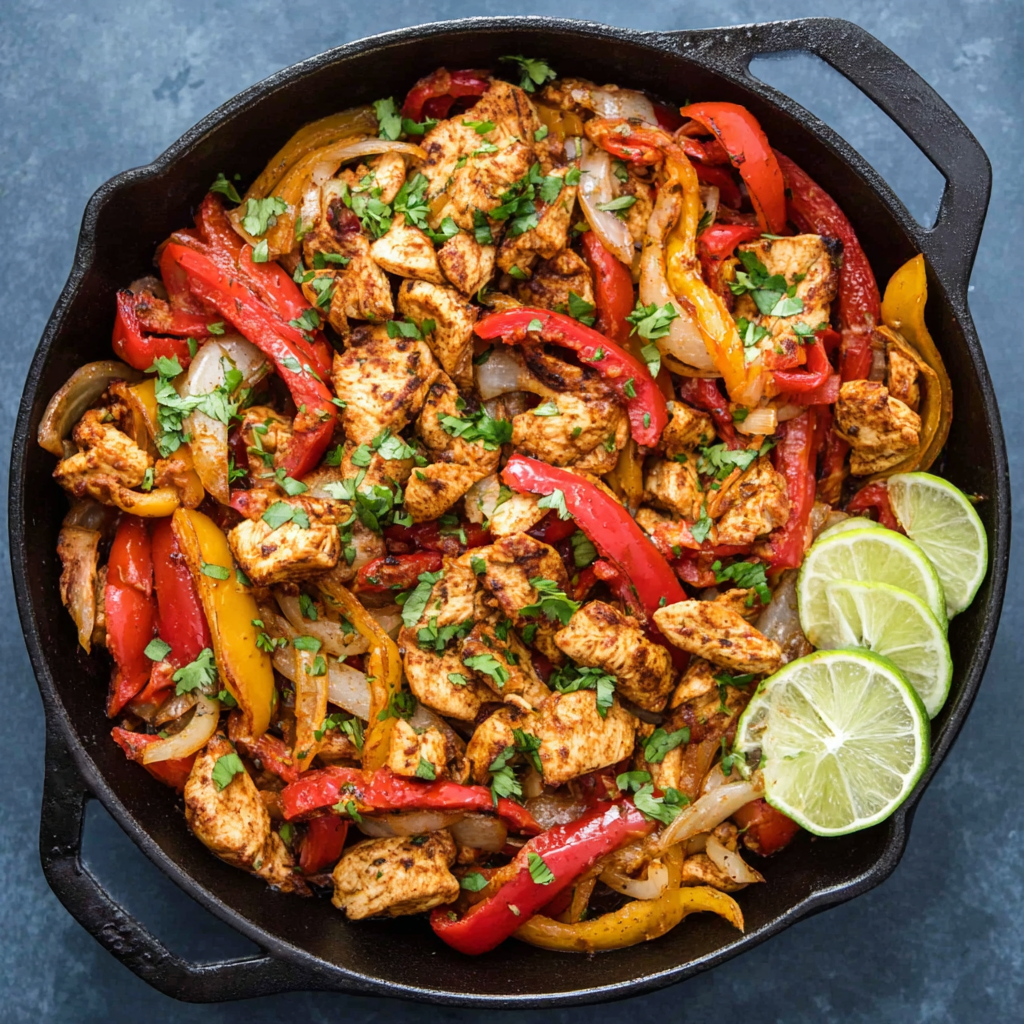 Skillet Chicken Fajitas