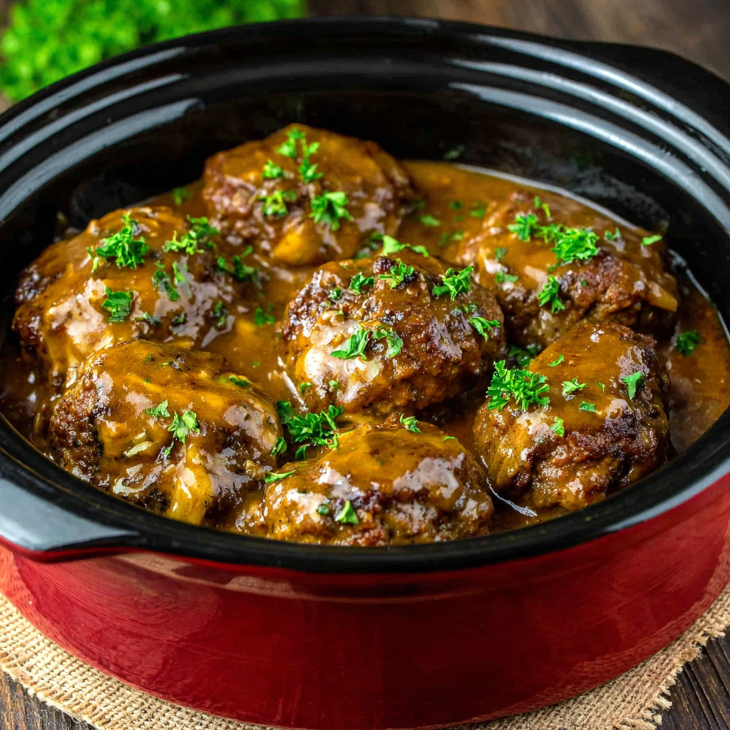 Slow Cooker Salisbury Steak